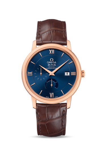 Omega De Ville Prestige Co-Axial 39.5 Power Reserve Red Gold / Blue